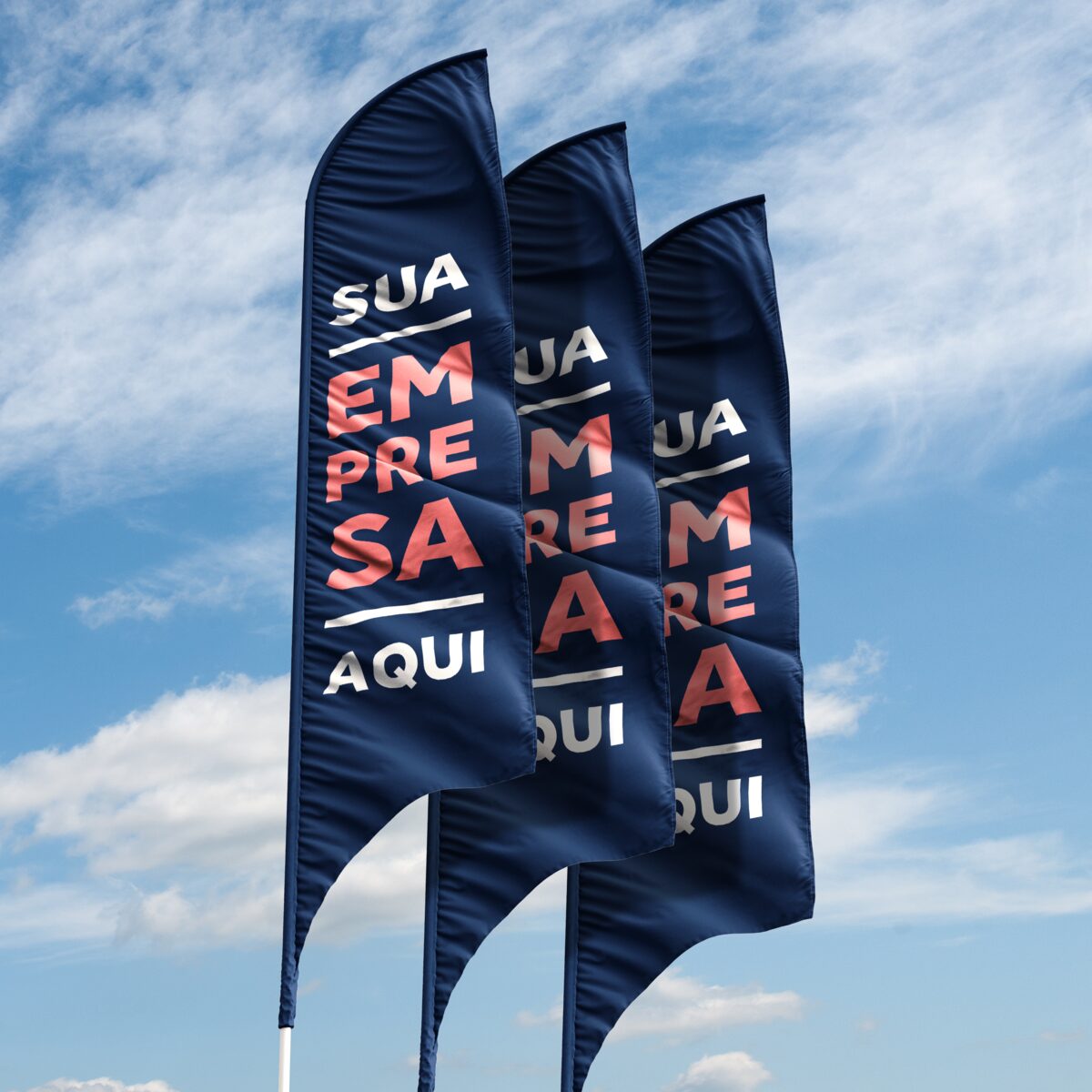 Windbanner personalizado para empresa
