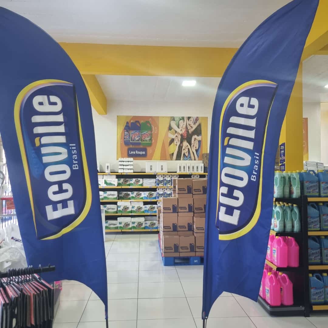 Windbanner personalizado Ecoville Brasil